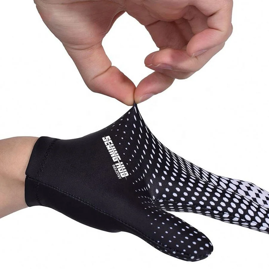 Three Finger Cue Customizable Snooker/Billiard Training Sport Hand Protector Breathable Stretchable for Winter Sports Shooting