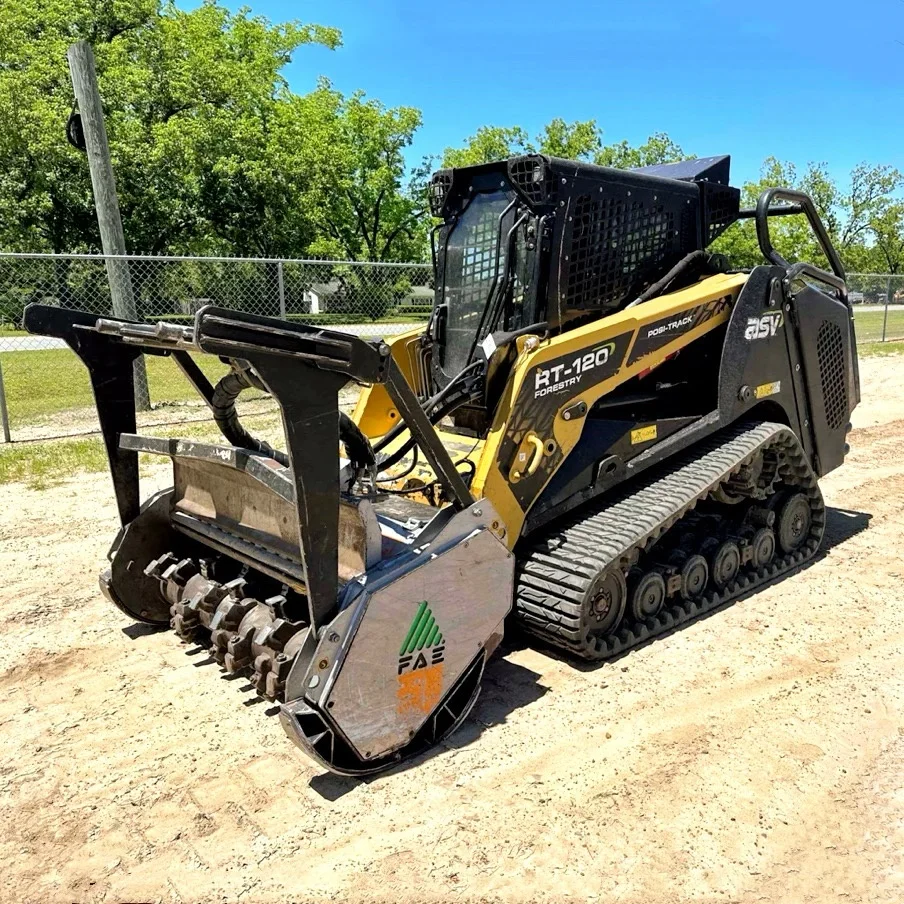 Affordable Price 2020 ASV Compact Track Loader RT-120 With FAE Mulcher Head Attachment Ready to Ship