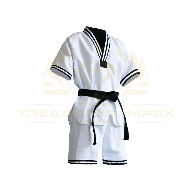 korean taekwondo uniforms Jiu Jitsu Gi for Men and Women with Jacket, Pants, and White Belt for Martial Arts Training