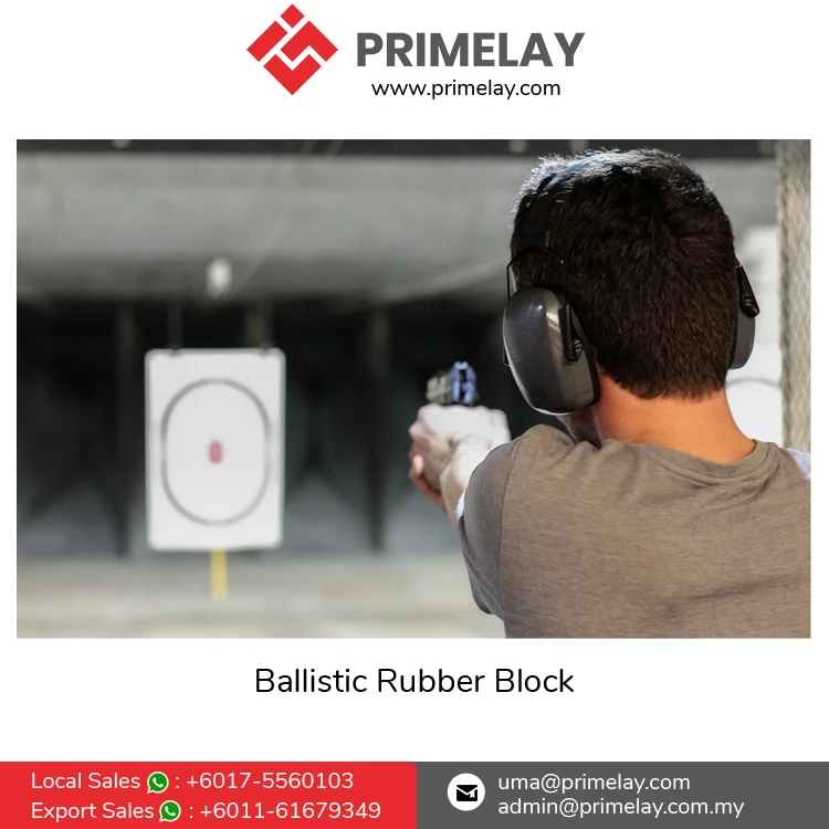 Competitive Price Excellent Quality Shooting Ranges, Eliminates Bullet Fragmentation Use Ballistic Rubber Block for Sale