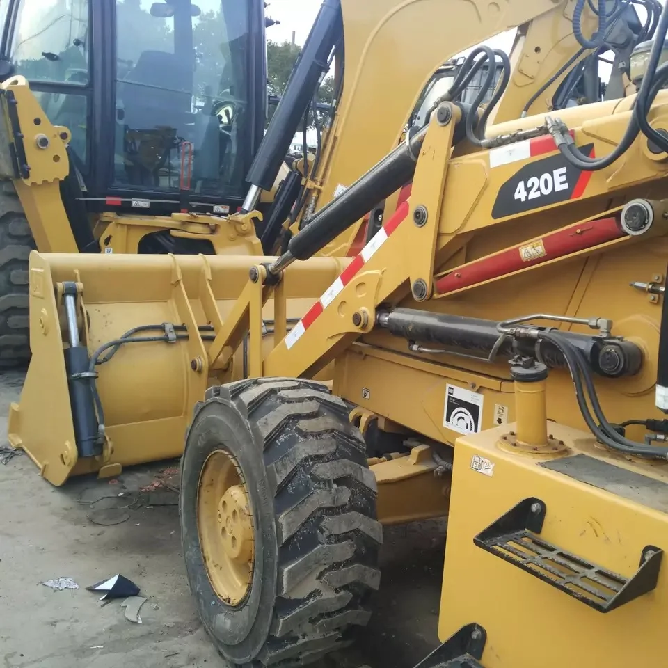Cheap used cat 420e 420f backhoe loader CATERPILLAR used backhoes cat 420 tractor backhoe loader