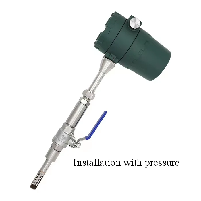 Kekun Industrial Thermal Gas Mass Flowmeter, with an accuracy of up to 1% and a minimum measurable flow rate of 0.05Nm/s