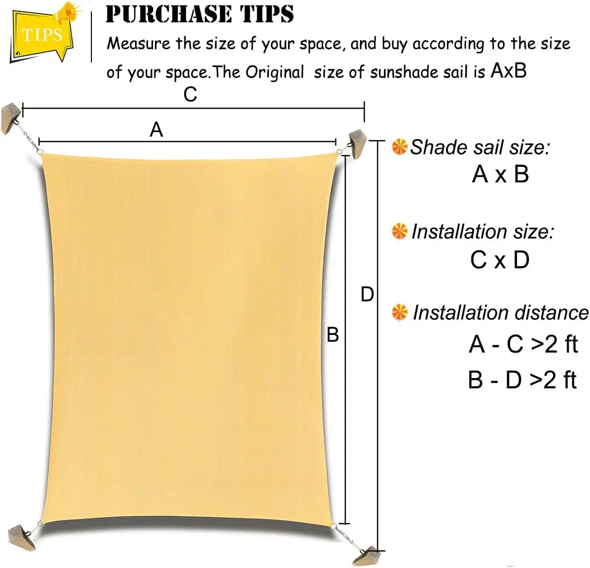 XZ OEM ODM Patio Sun Shade Sail Canopy,Rectangle Shade Cloth UV Block Sun Shade Fabric - Outdoor Cover Awning Shelter