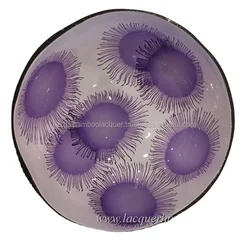 Premium Quality Lacquer Coconut Bowl  Hand Painted Customized Logo Accept Coconut Shell Bowl Factory Direct Wholesale Bowls