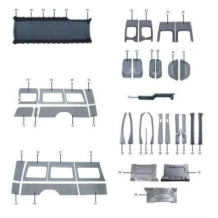 SPRINTER ABS L4H2 INTERIOR TRIM SET FOR MINIBUSES CAMPERS COACHES BUSES
