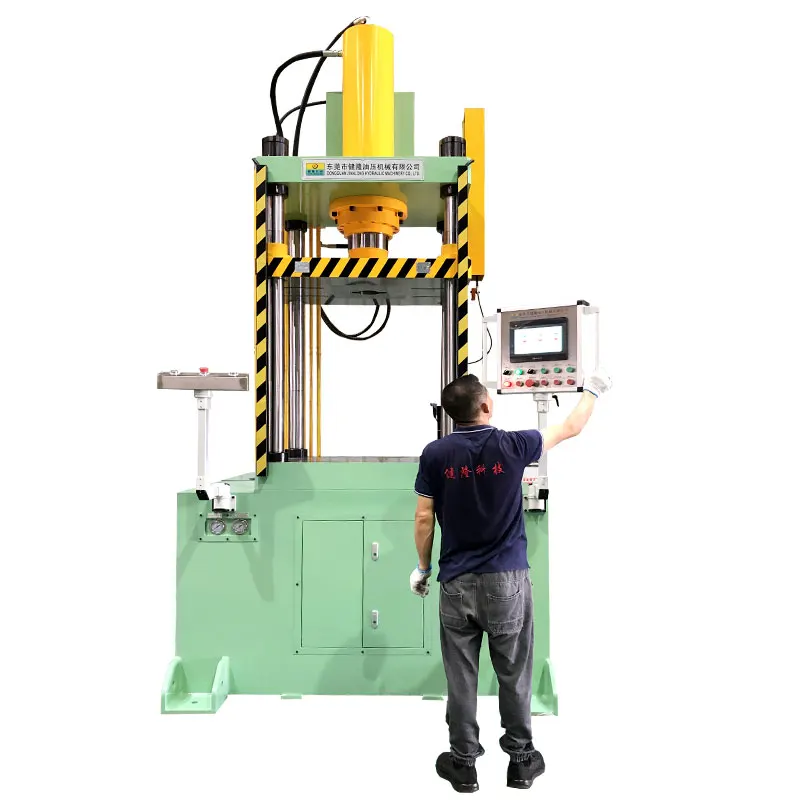 Chinese manufacturer servo system filter shell stretch forming oil press 100T200T