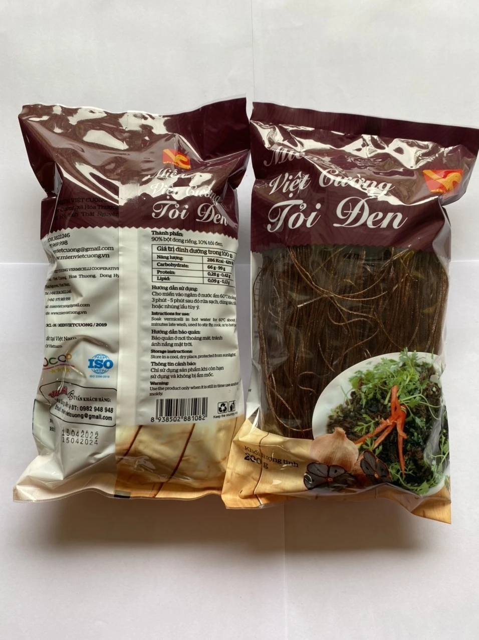 Authentic Vermicelli  Wholesale  Vietnam Black Garlic Vermicelli Natural Colors Dried Vegetable Vermicelli