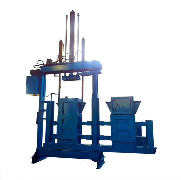 Y82S-63YF Hydraulic Used Clothes Twin Chamber Baler