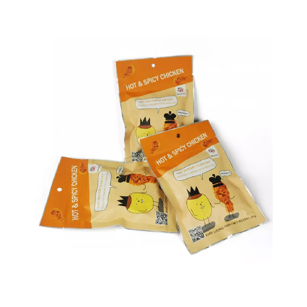 Crispy Type Texture Quality Best Price Supplier Reasonable OEM/ODM food snacks Hot & Spicy Chicken Lotus Seeds