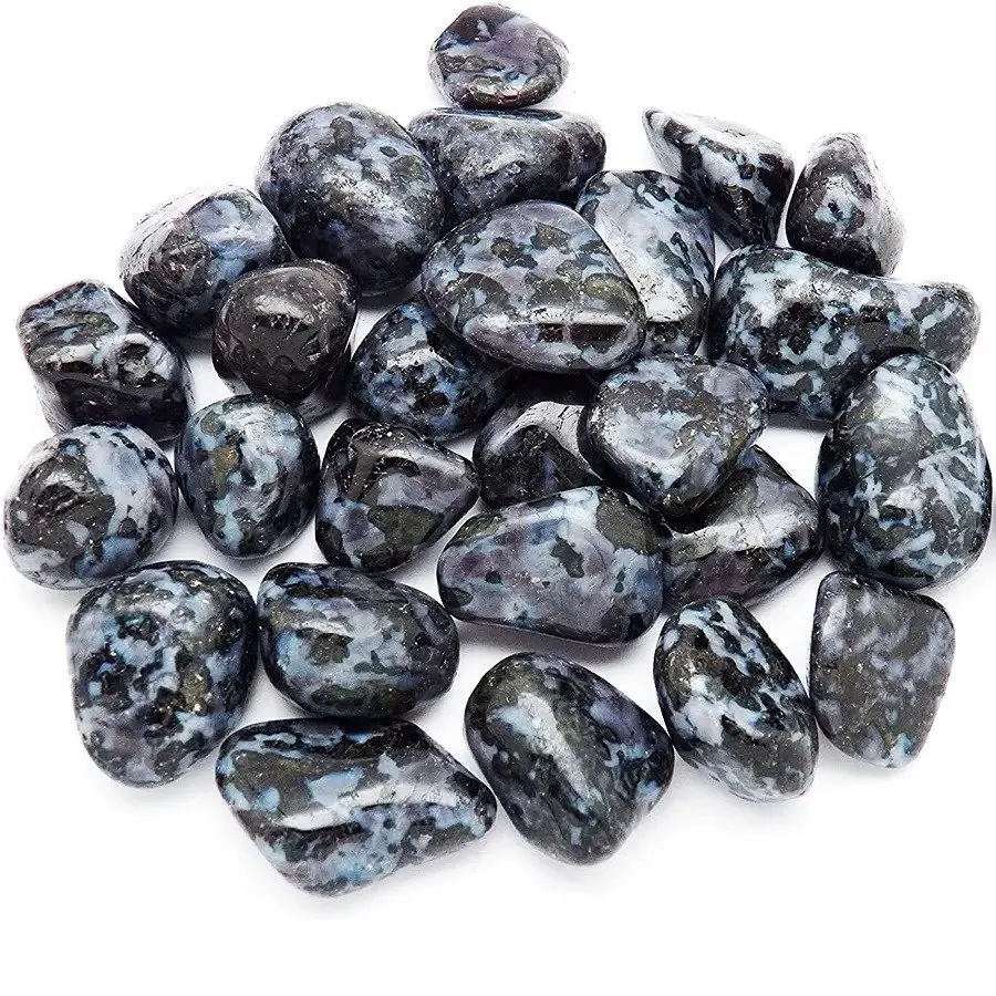 Wholesale Indigo Gabbro tumbled stones Crystal Craft Healing hand made hand polished sunshine Tumble Stone For Sale