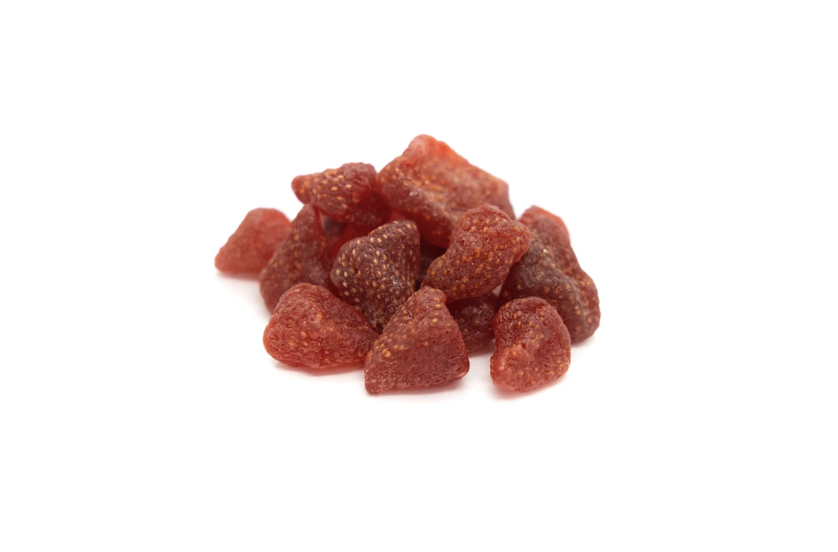 Diet food trend with dried strawberry through hot air dehydration process export FOB Bangkok price term