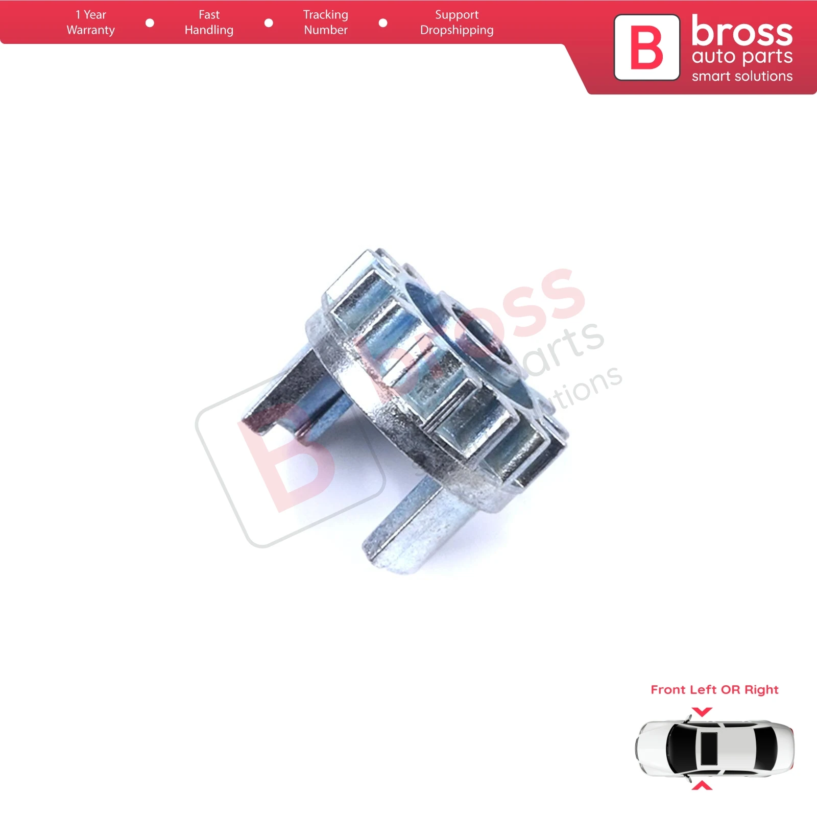 BGE722  Manual Window Regulator Repair Gear Front for VW Transporter T4 MK4 Eurovan Caravelle 1990-2003