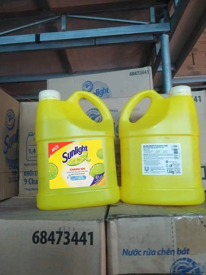 Eco Friendly Sunligh-t Lemon Dishwashing Liquid 1.4kg Concentrated Dish washing Liquid - Liquid Dish detergent Soap For Kitchen