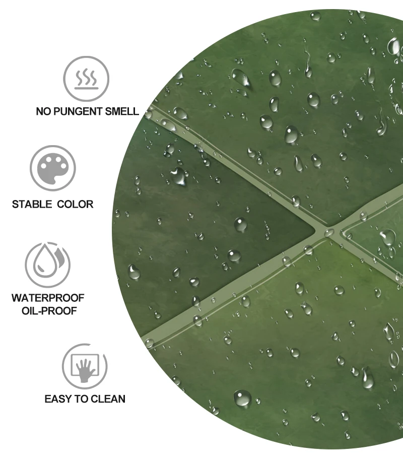 Green Vintage Self-Adhesive Peel-and-Stick PVC Vinyl Wall Panels 3D Waterproof Kitchen Backsplash Tiles Waterproof Wall Sheets