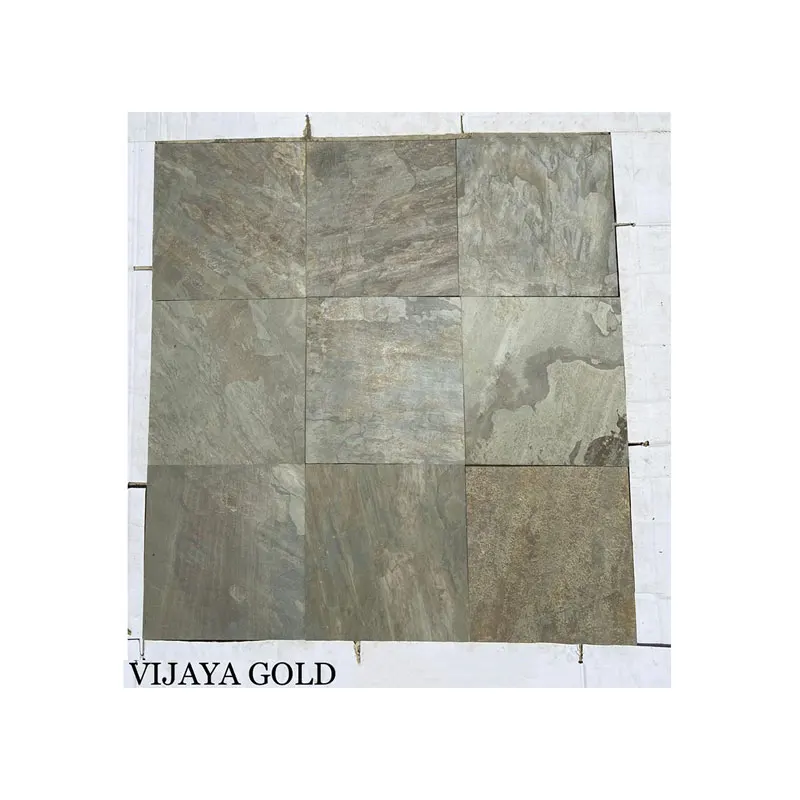 New Design Home Decorative Vijaya Gold Slate Tiles for Wall And Flooring
