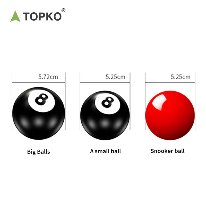 TOPKO Billiard Pool Ball Tournament High Quality Snooker & Billiard Balls 50.8mm Resin Billiards Pool Ball Set