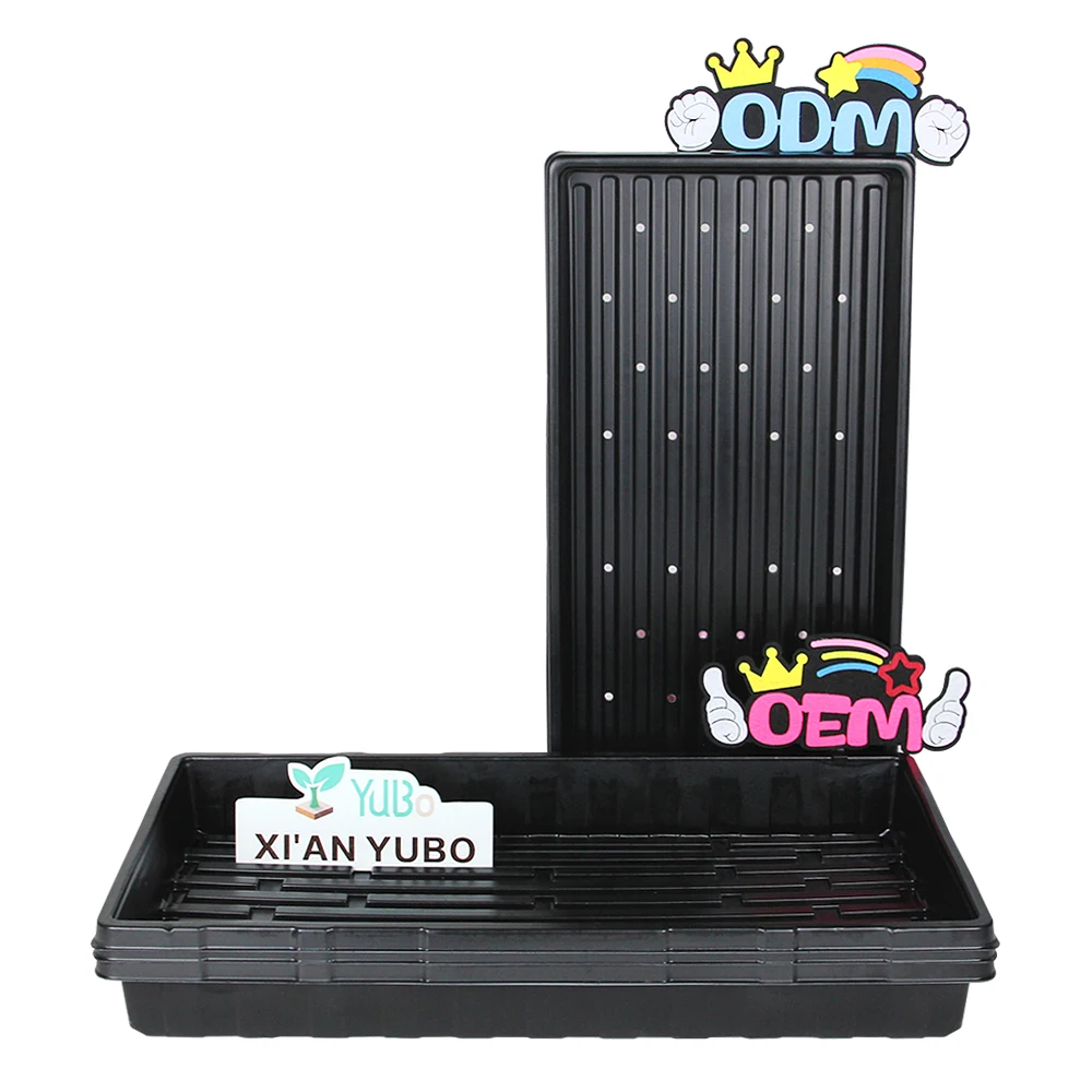 China manufacturer plastic seed tray biodegradable microgreen hydroponic tray plant growing seedling trays