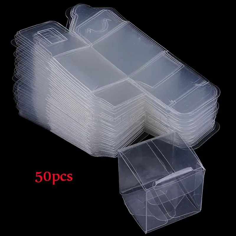 Pvc Transparent Gift Packaging Box Frosted Matte Box With Hand Made Candy Tea Toys Model Case PP Plastic Folding Cake Box