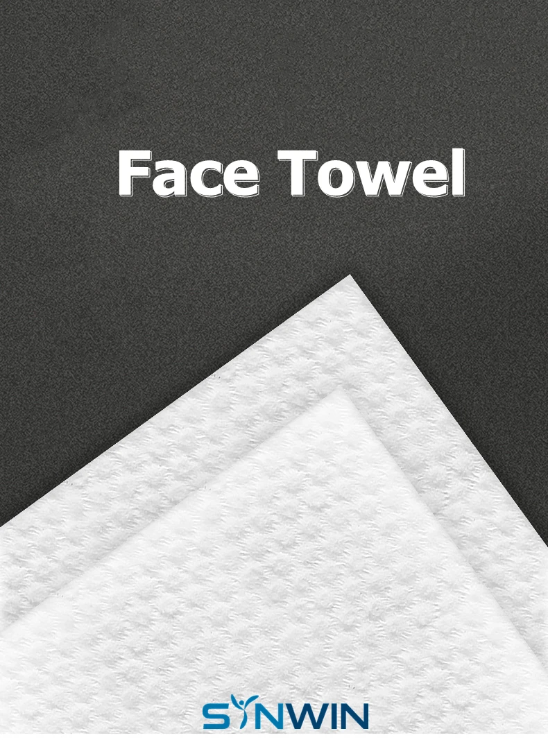 White 100% cotton facial towel disposable face towel for spa beauty