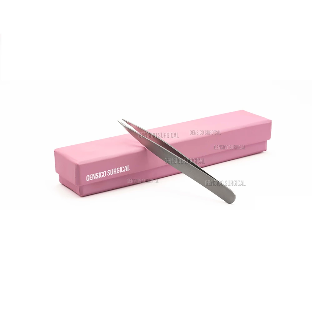 Custom Packing Custom Logo , Printed, Designs Eyelash Tweezers With Pointed Tip Sustainable Private Label Comes With Box
