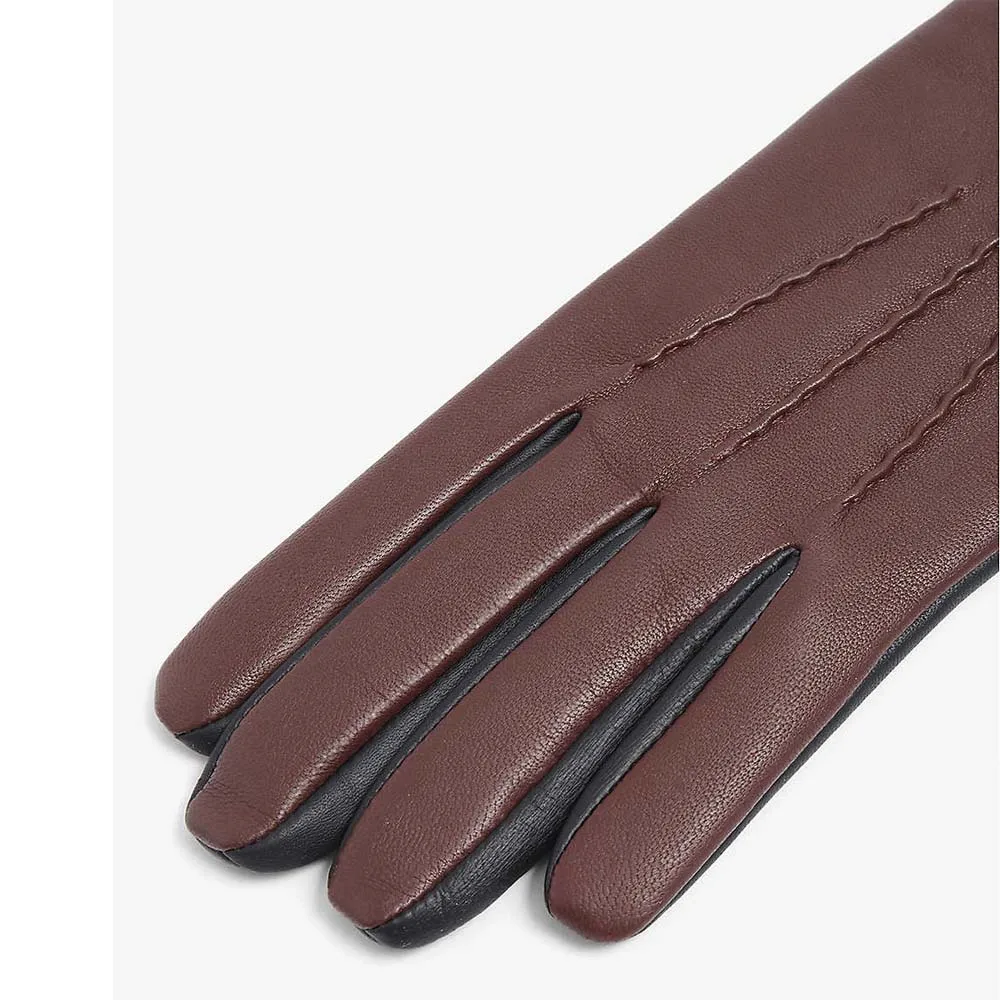 Men Leather Gloves Classic Black Breathable Full Finger Deerskin Driving Gloves Male Unlined