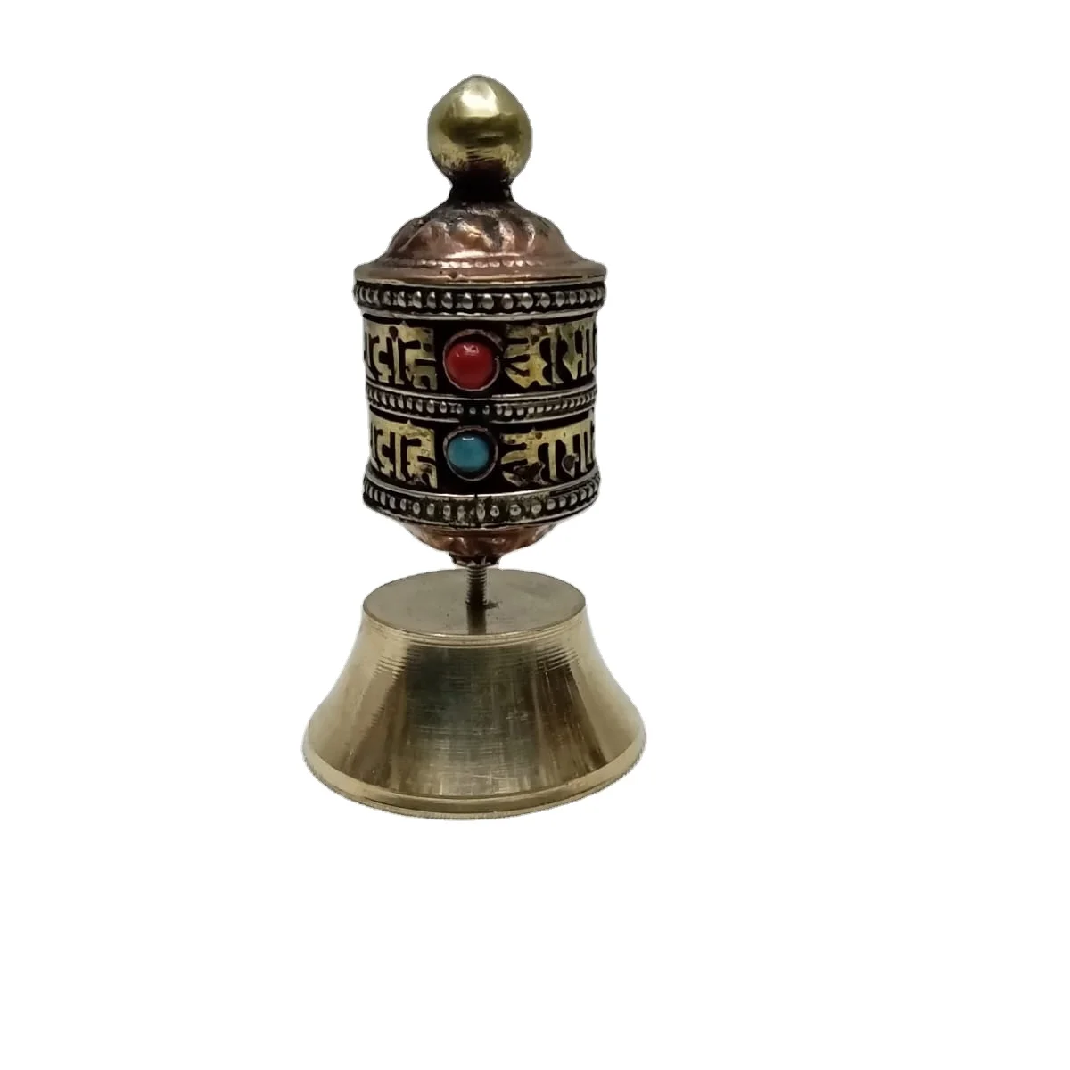 Handmade Prayer Wheel Tibetan Buddhist Copper Hand Held Prayer Wheel Nepal Made