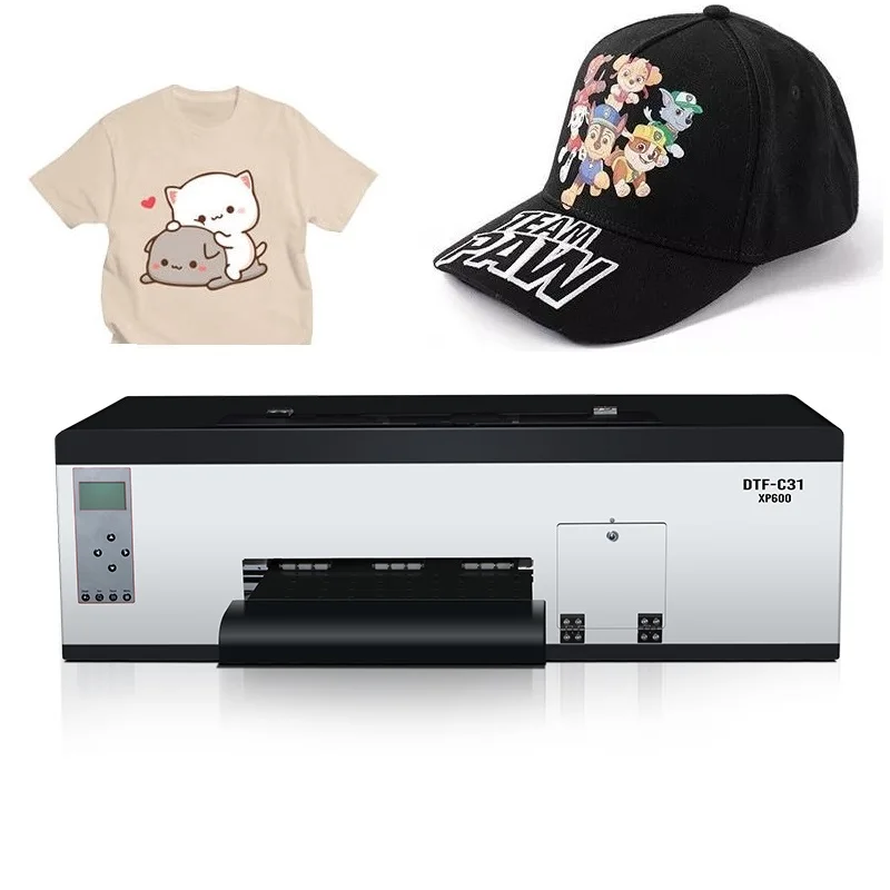 Factory Direct Supply C31-XP600 A3+ DTF Printer with White Ink Circulation System for T-shirts/Hats/Shoes Logo Printing