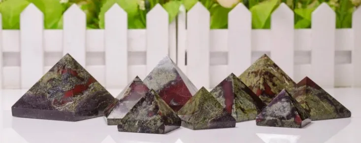 Beautiful Natural Polished Dragon Blood Crystal Pyramid Gemstone Wholesale for Healing Meditation Sale