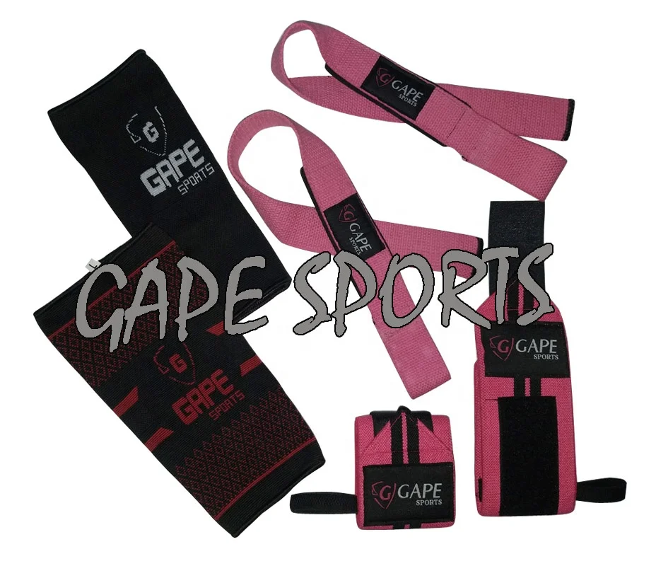 OEM Weightlifting Wrist Wraps Straps Lifting Straps High Quality Weight Lifting Gym Wrist Straps Custom Logo Heavy Duty Cotton