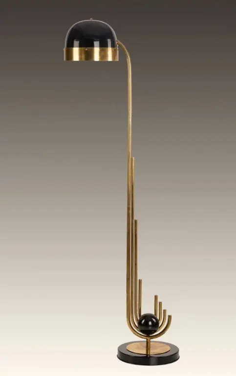 Adjustable Light Luxury Floor Lamp Living Room Study Reading Lamp Bronze Vintage Vertical Desk Lamp