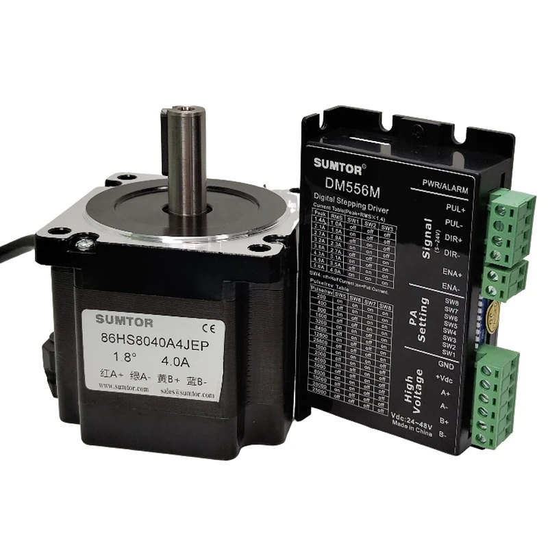 China Factory Kit Nema 34 Holding Torque 4.5Nm Shaft Size 14mm Stepper Motor With Driver For Industrial