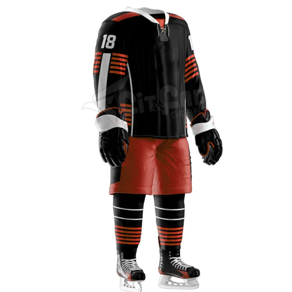 Custom Made New Design Hockey Uniform Hockey New Arrival International level Ice and field Hockey Uniform Jerseys Custom Made