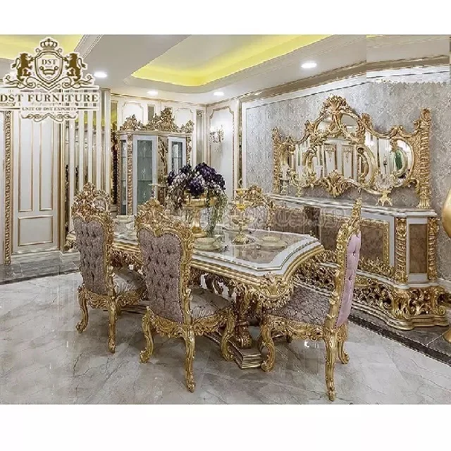 Набор мебели для столовой Indian Grand Villa высококачественный обеденный стол и стулья традиционный набор