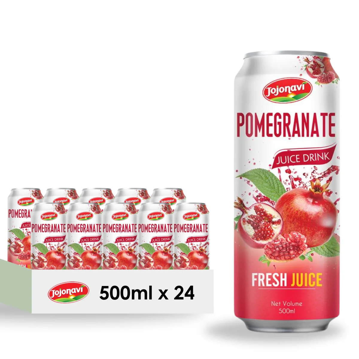 JOJONAVI 500ml Pomegranate Fresh Juice Drink with Pulp Manufacturer Price Wholesale Supplier Private Label OEM HALAL ISO KOSHER