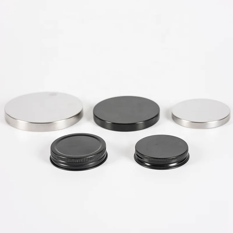 70-400 Silver Candle Packaging Aluminum Caps With Liners Water Proof Metal Packaging For Industrial And Personal Care