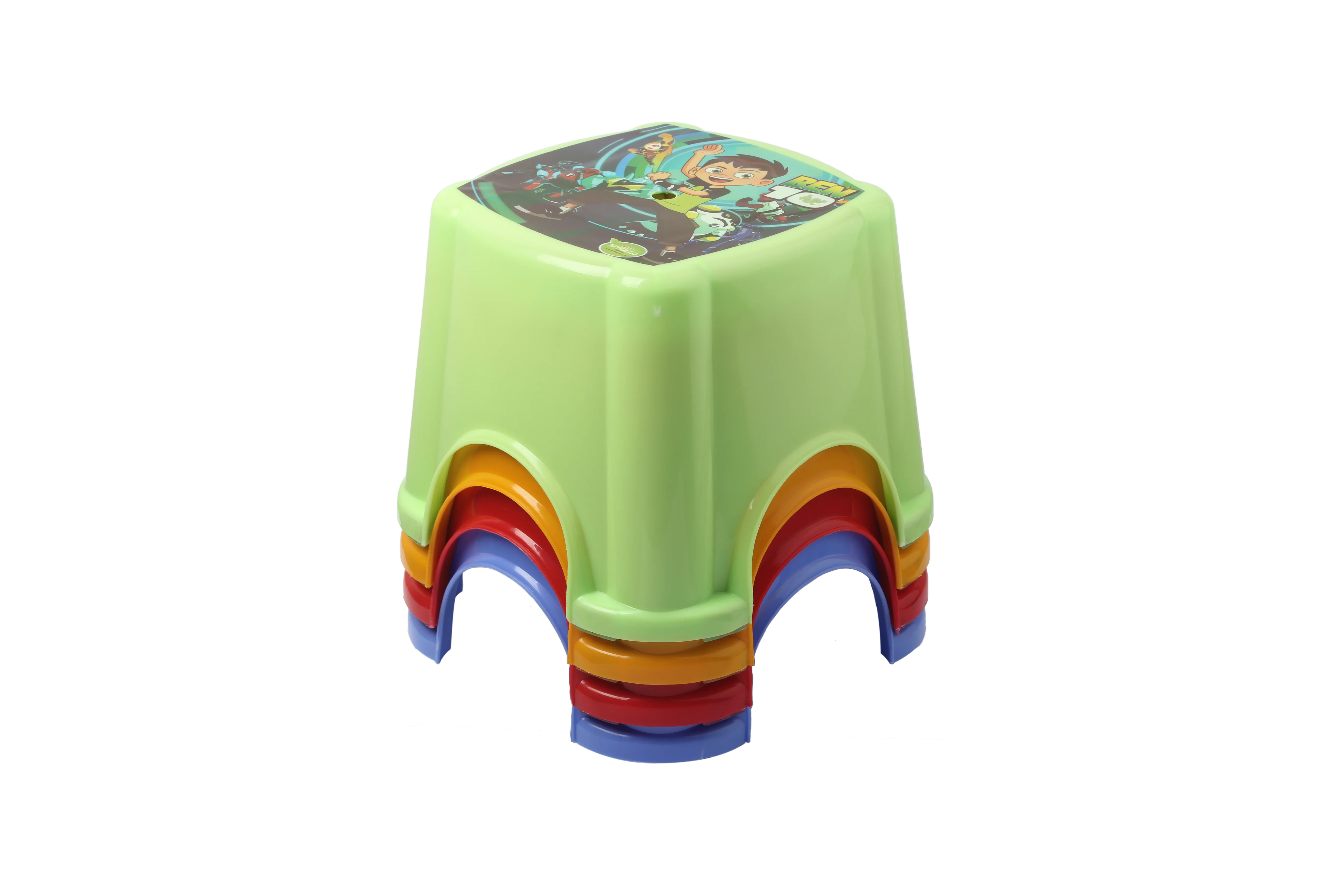 Plastic Kids Stool Strong Material Stackable Chairs With Assorted Colors For Children