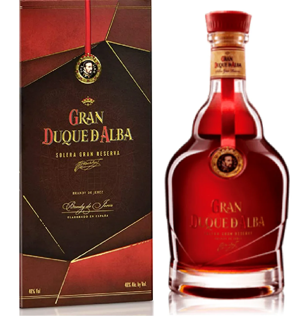 Gran Duque De Alba Perfect Gift Pack for Celebration Party Gathering 12 Years Oak Cask Wines Spirits Brandy