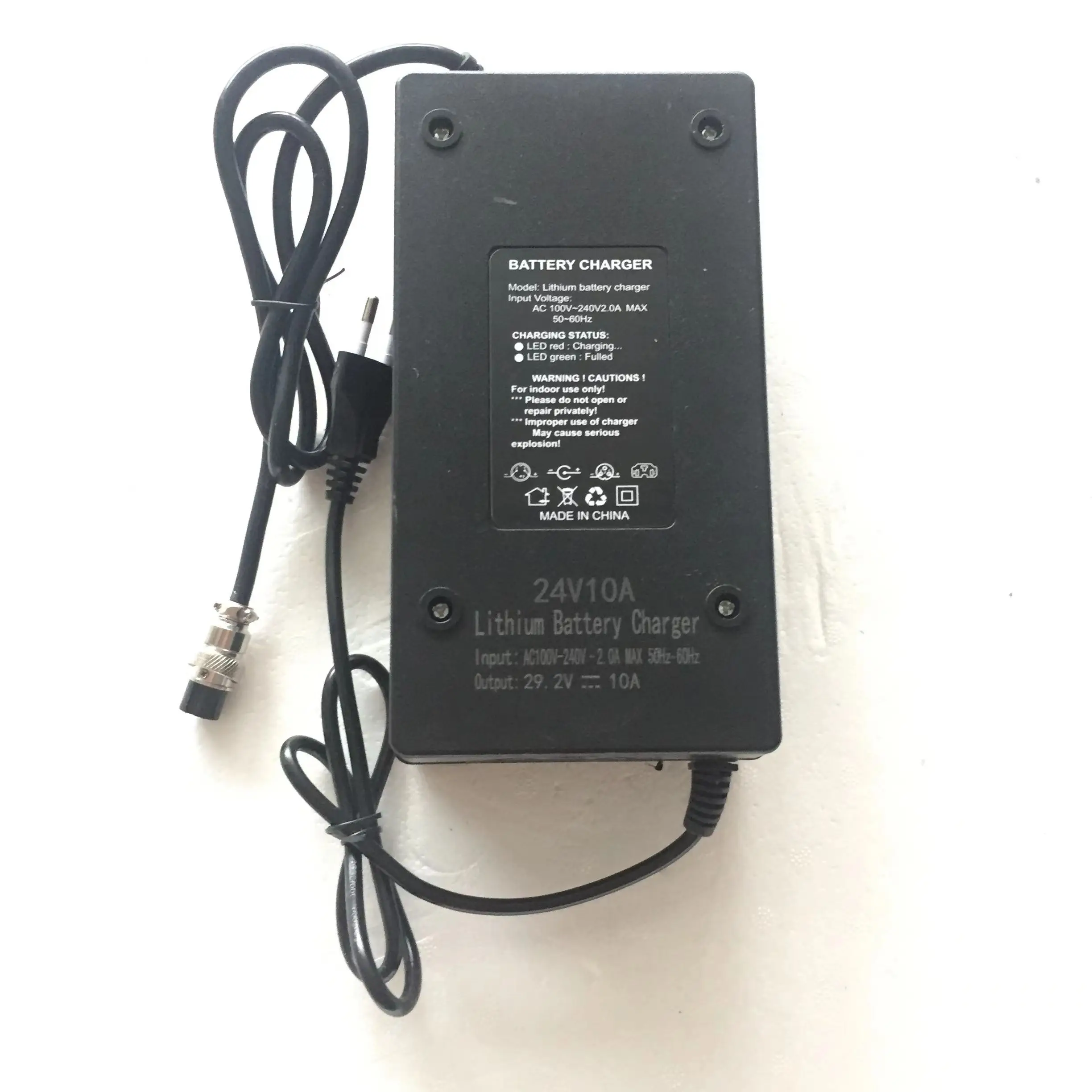 Hagors 29.2V 10A LiFePO4 Battery Charger for 8S 24V LiFePO4 Battery pack Electric tricycle