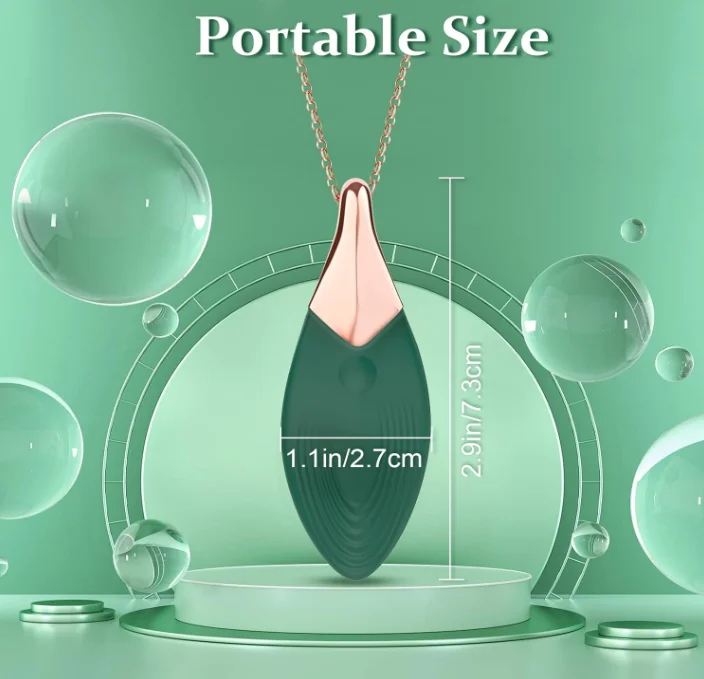 Sex Toys for Women or Couples Clitoral Nipple Stimulator Mini G-Spot Silicone Halter Necklace Vibrator