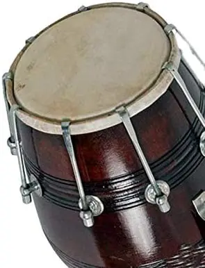 Dholak Musical Instrument Drum Indian Music Manufacturers Professional Handmade Wooden Dholak with Bag Dholak Music Instruments