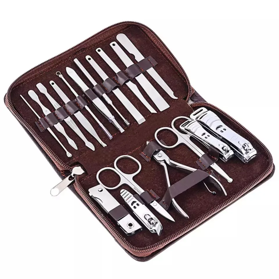 premium Quality Cheap Manicure Set Men Grooming Kit Manicure Pedicure Tools Professional Household