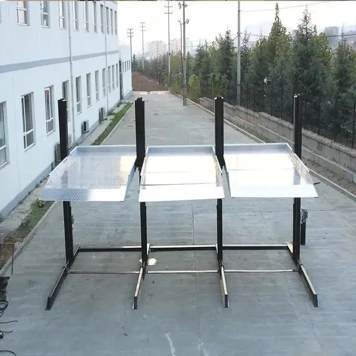 2 post three storey floors triple stacker 3 level hydraulic parking car lift price 2 post car triple stacker parking lift