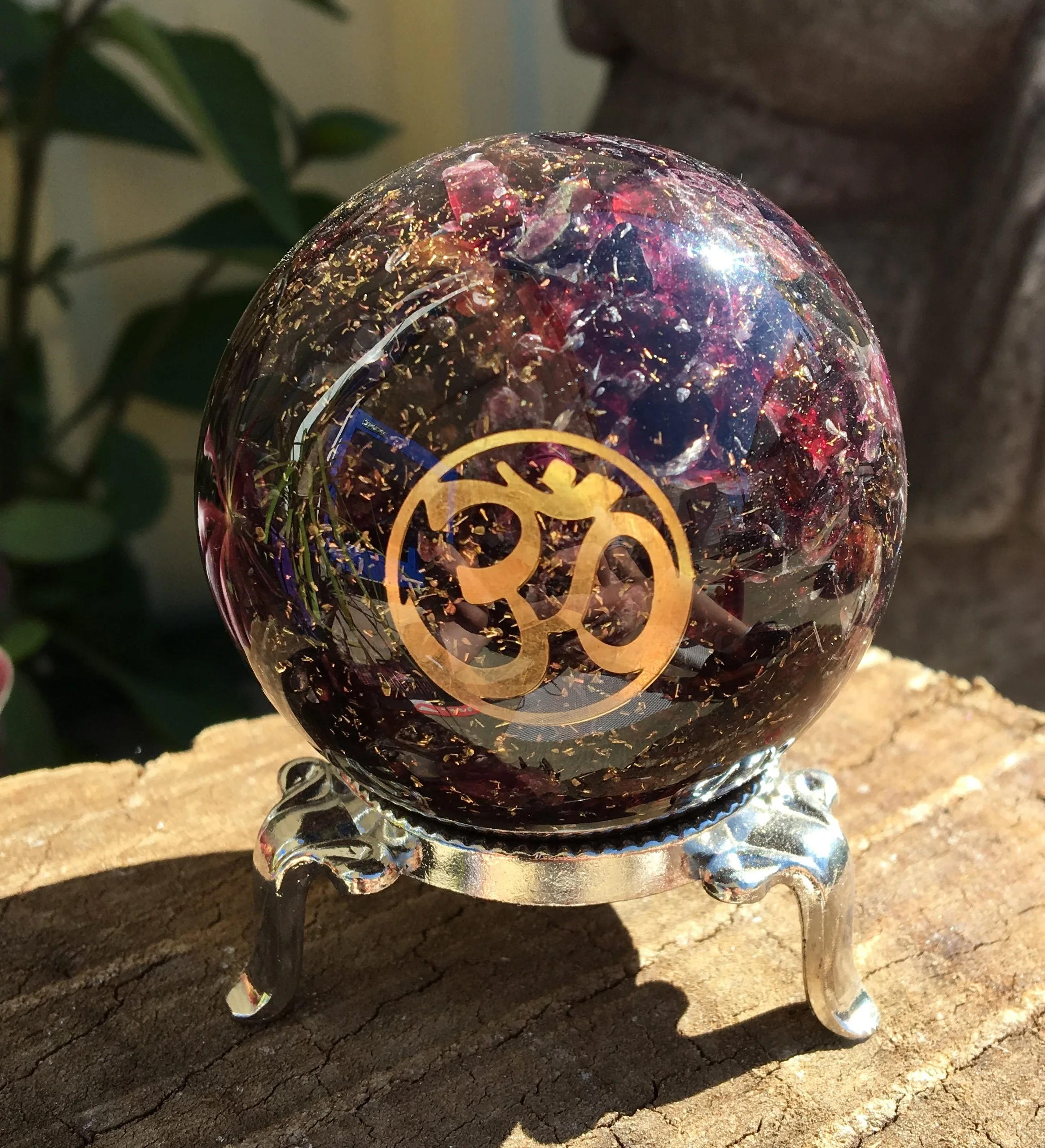 wholesale cheap factory price natural crystals healing stone bulk red garnet stone agate gemstone orgonite orgone sphere ball