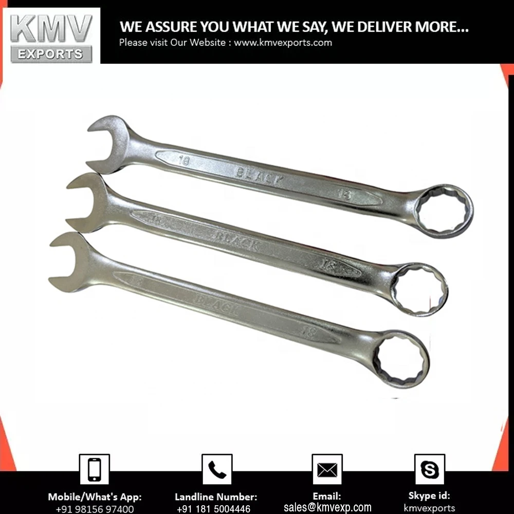 Latest SAE Sizes Flat Wrench 18mm American Standard Combination Spanner Available At Cheap Price