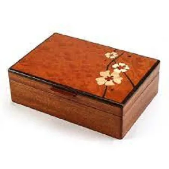 Luxury Custom High Grade Vintage Solid Wood Velvet Jewelry packaging Box Ring Box With Led Light boxes from whole seller