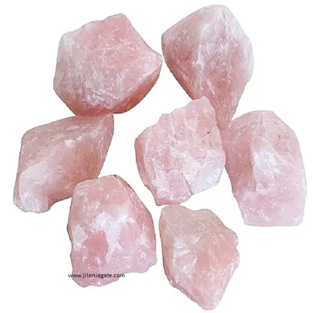 Hand Made Rose Quartz Energy Tumbling Rough Stones Decoration Jewelry  Making  Chakra Balancing Reiki Rose Quartz Tumble Rough