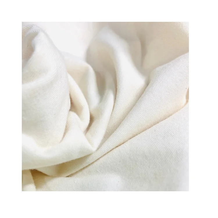 Best Quality 95% organic cotton single fabric 180 gsm Packed Into Plastic Bags Vietnam Manufacturer
