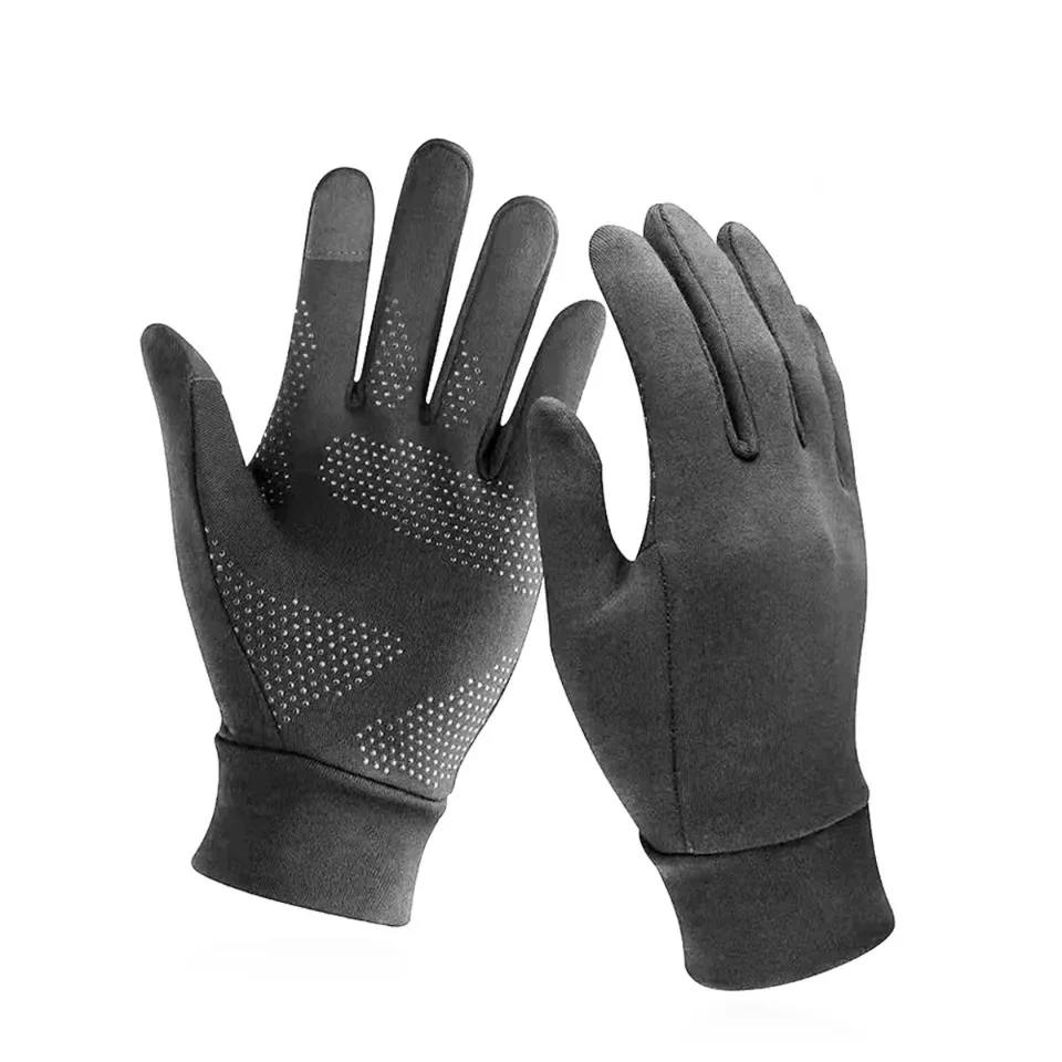 Popular Winter Gloves Bicycle Motorcycle Hand Warming Fleece Gloves Anti-slip Black Winter gloves