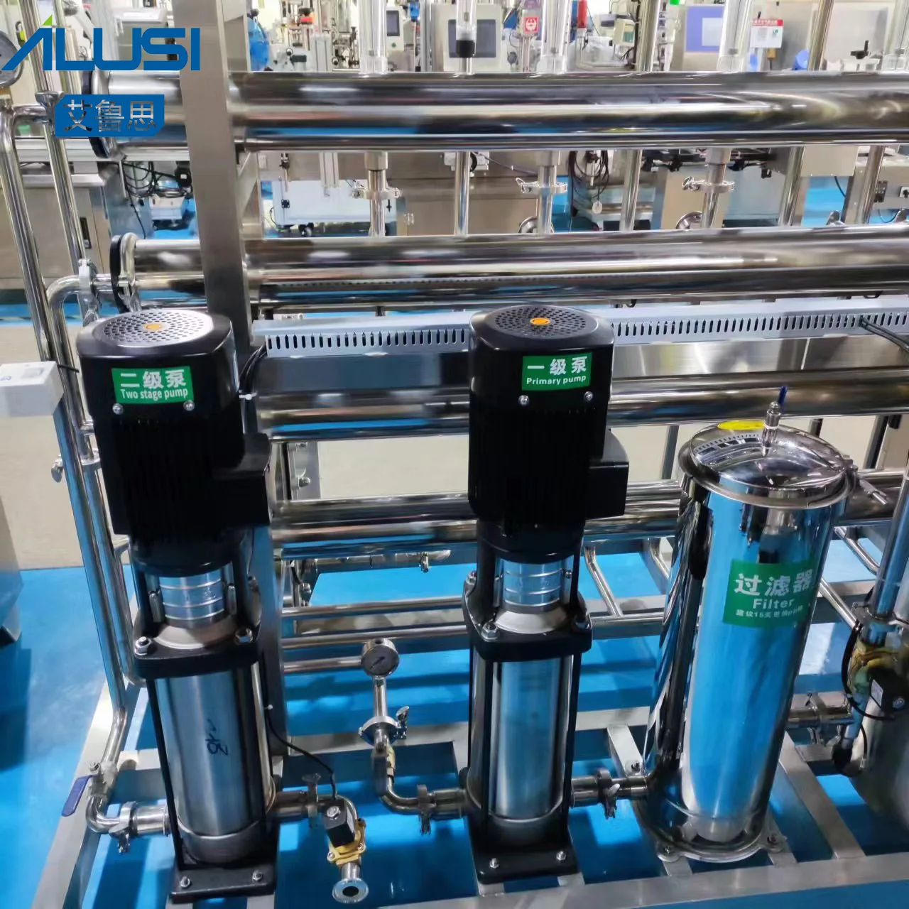 Stainless Steel RO Water Purifier EDI System Ultrapure Water Treatment Machine for Cosmetic Chemical Food