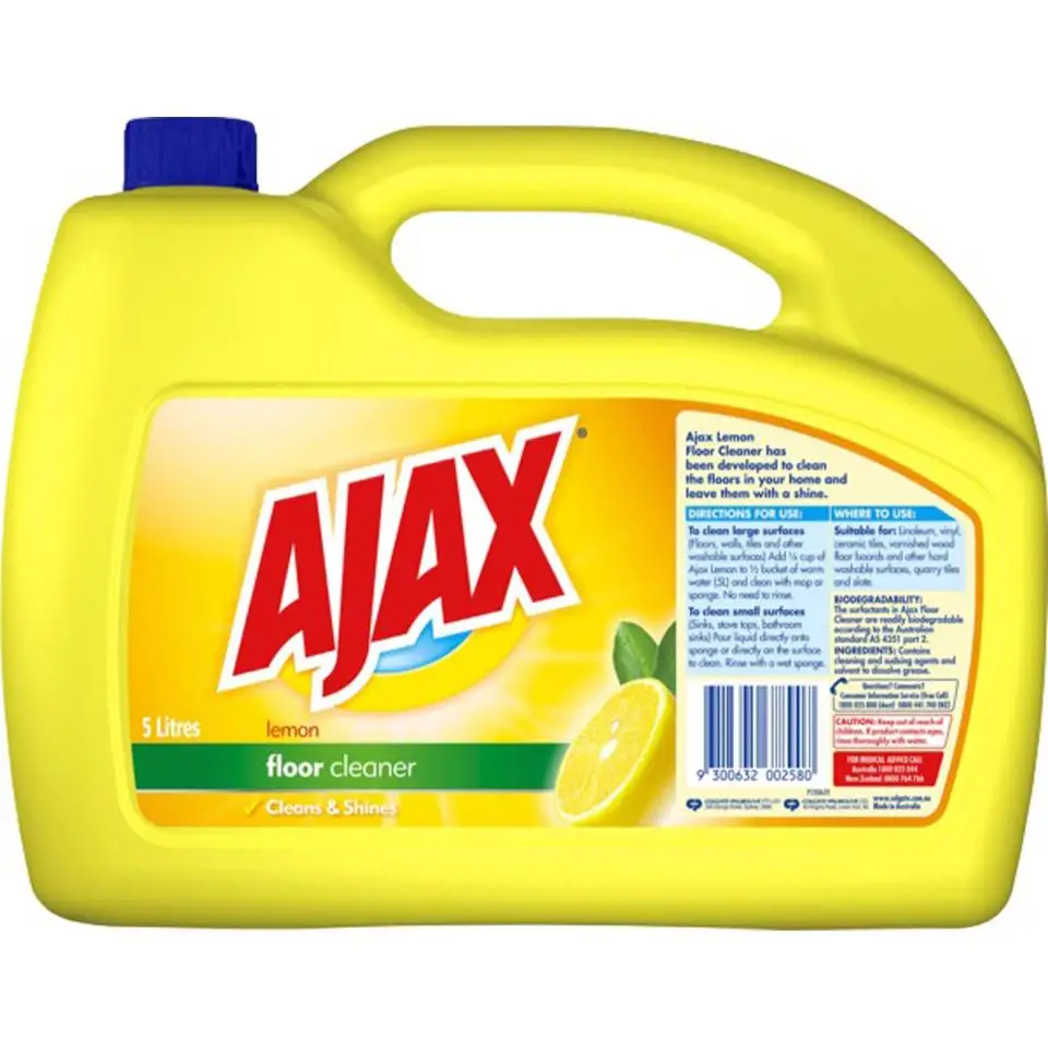 Ajax Multi Surface Lemon Citrus Floor Cleaner 5L  for sale